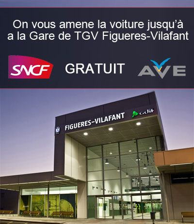 On vous amene la voiture jusqu'à a la Gare de TGV Figueres-Vilafant