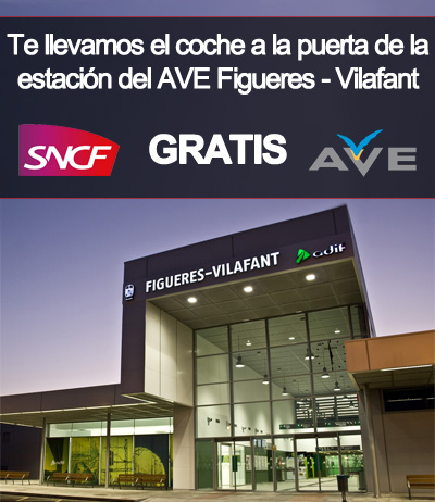 Te llevamos el Furgonetas a la puerta de la estación del AVE Figueres-Vilafant